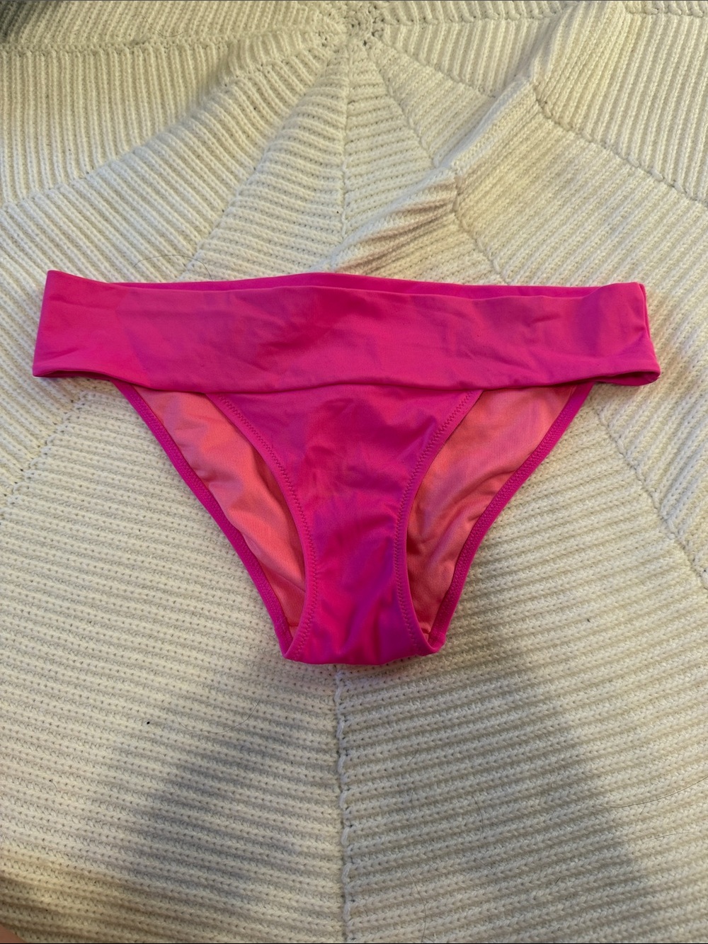 Victoria's Secret Hot Pink Fold-Over Bikini Bottom